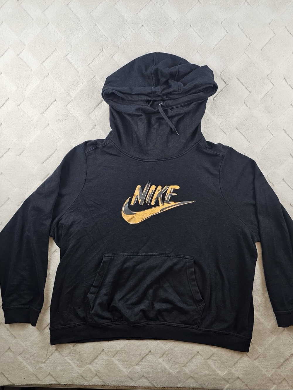 Nike Hoodie Womens 2X Black High Neck Pull Over